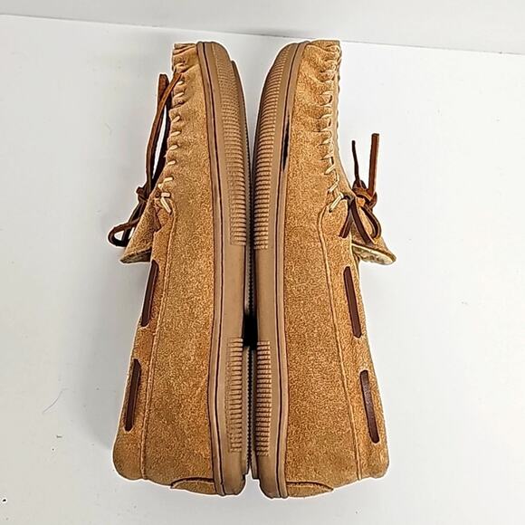 Florsheim Shoe Co Men's Cozzy Leather Moccasin House Slippers Size 8W - Picture 4 of 10